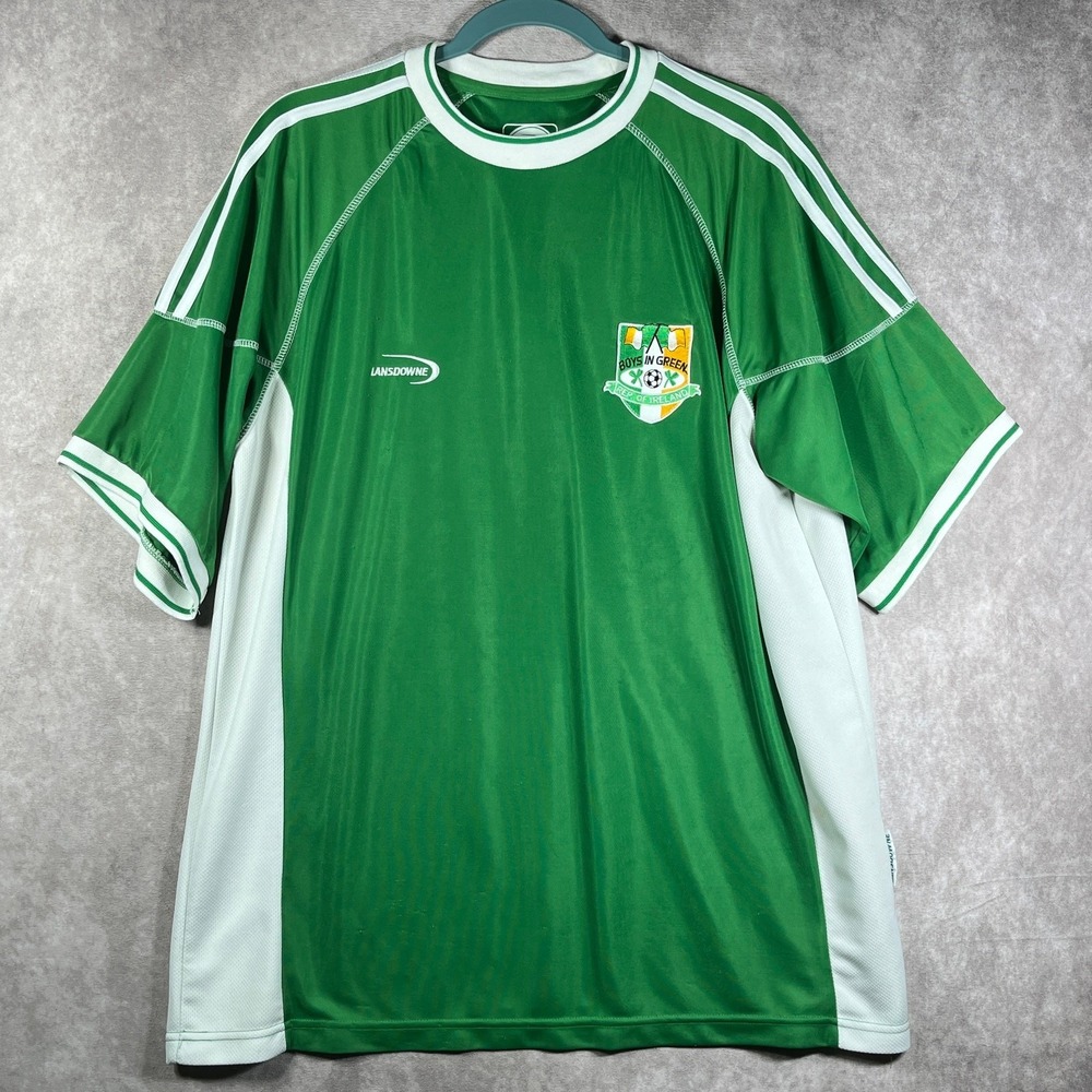 Lansdowne Boys in Green Ireland World Cup Soccer‎ Jersey Mens Large Green